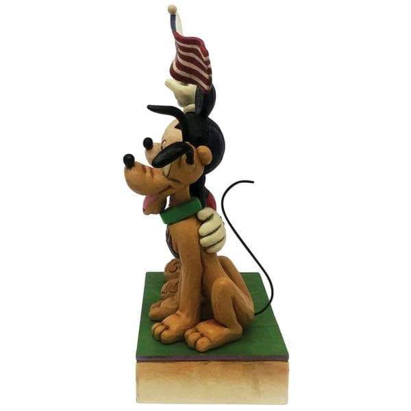 Mickey and Pluto Patriotic Figurine (A Banner Day) - Olleke Wizarding Shop Amsterdam Brugge London