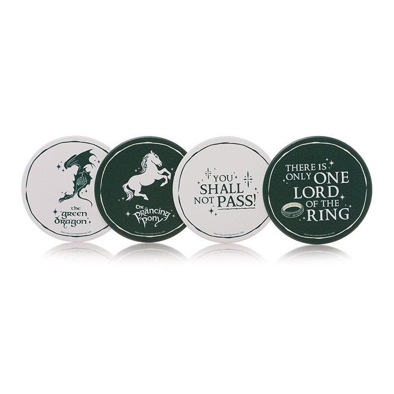 Lord Of The Rings Set of 4 Coasters - Olleke Wizarding Shop Amsterdam Brugge London