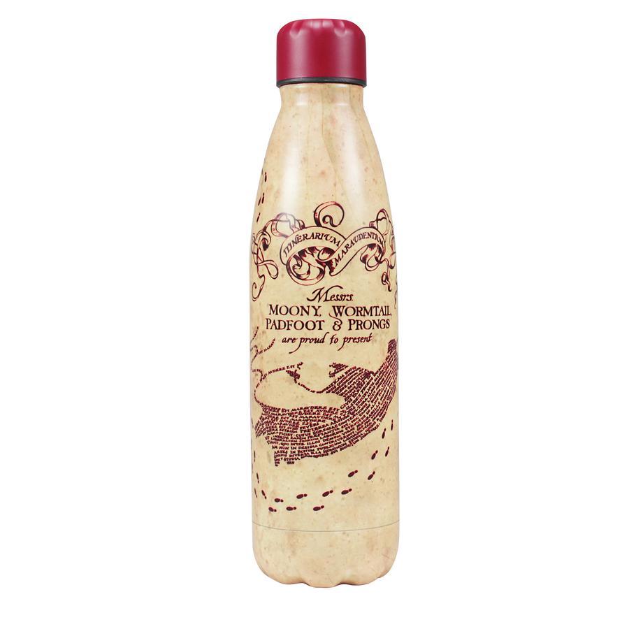 Harry Potter Metal Water Bottle - Marauder's Map - Olleke Wizarding Shop Amsterdam Brugge London