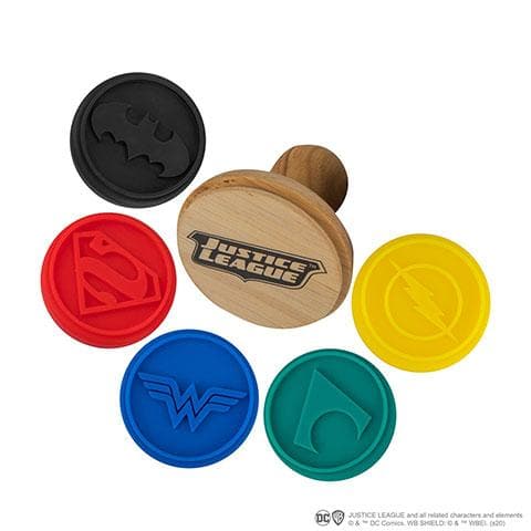 Justice League Cookie Stamp Logos - Olleke Wizarding Shop Amsterdam Brugge London