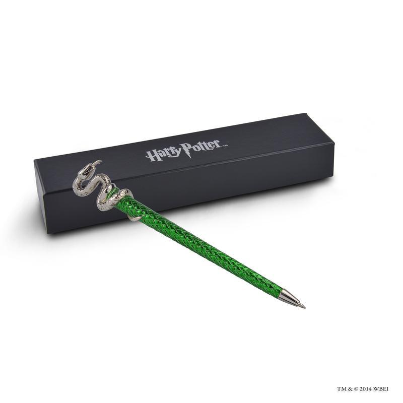 Slytherin Pen Silver Plated - Olleke Wizarding Shop Amsterdam Brugge London