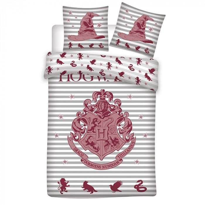 Harry Potter Striped Sorting Hat Duvet Set - Olleke Wizarding Shop Amsterdam Brugge London