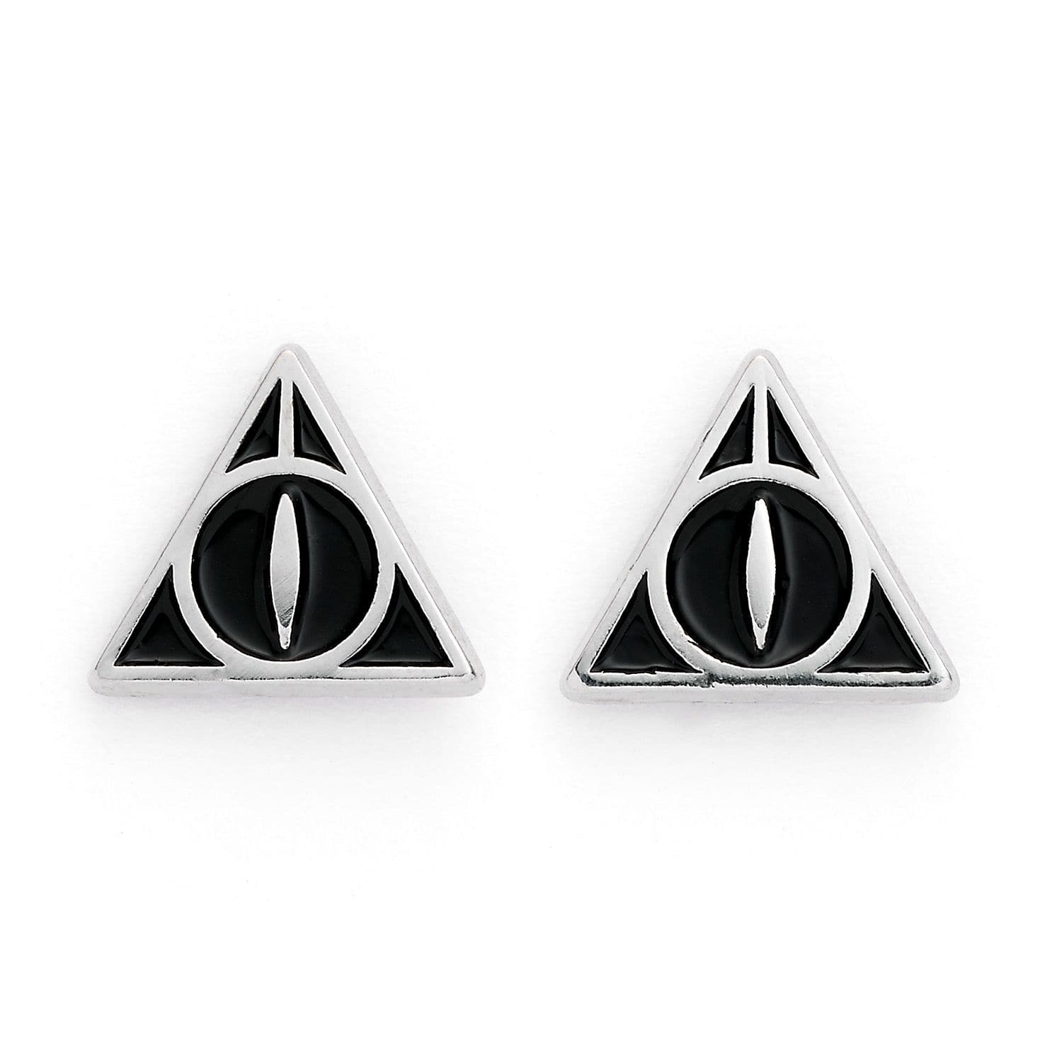 Harry Potter Deathly Hallows Stud Earrings - Olleke Wizarding Shop Amsterdam Brugge London