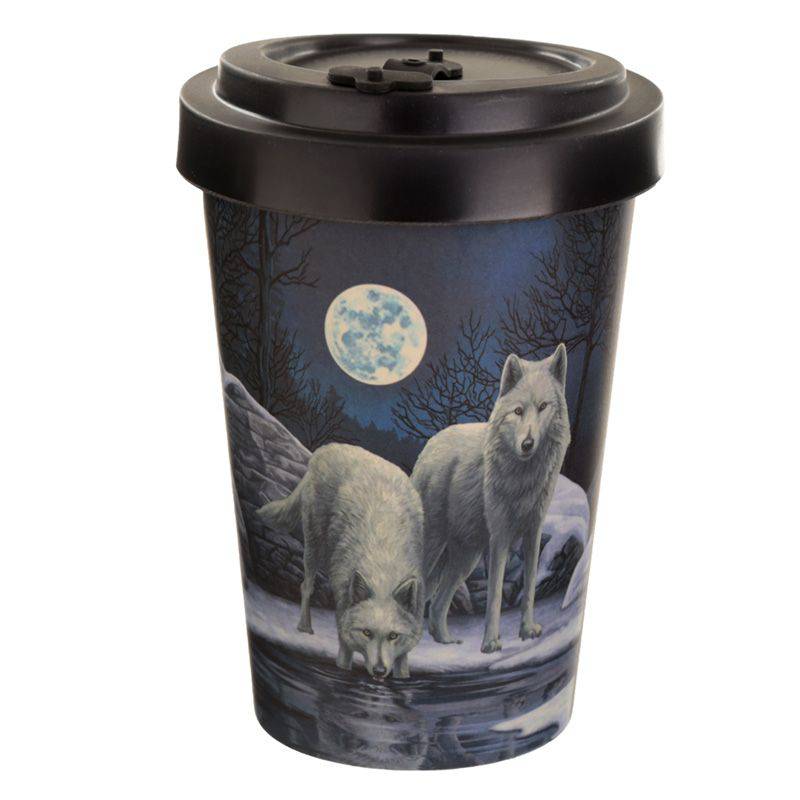 Wolves Travel Bamboo Mug - Olleke Wizarding Shop Amsterdam Brugge London