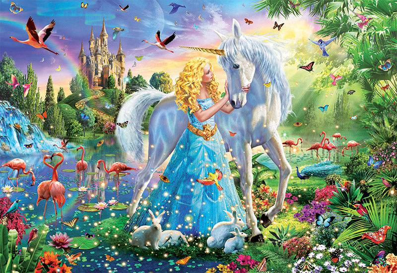 The princess and the unicorn 1000 piece Jigsaw Puzzle - Olleke Wizarding Shop Amsterdam Brugge London