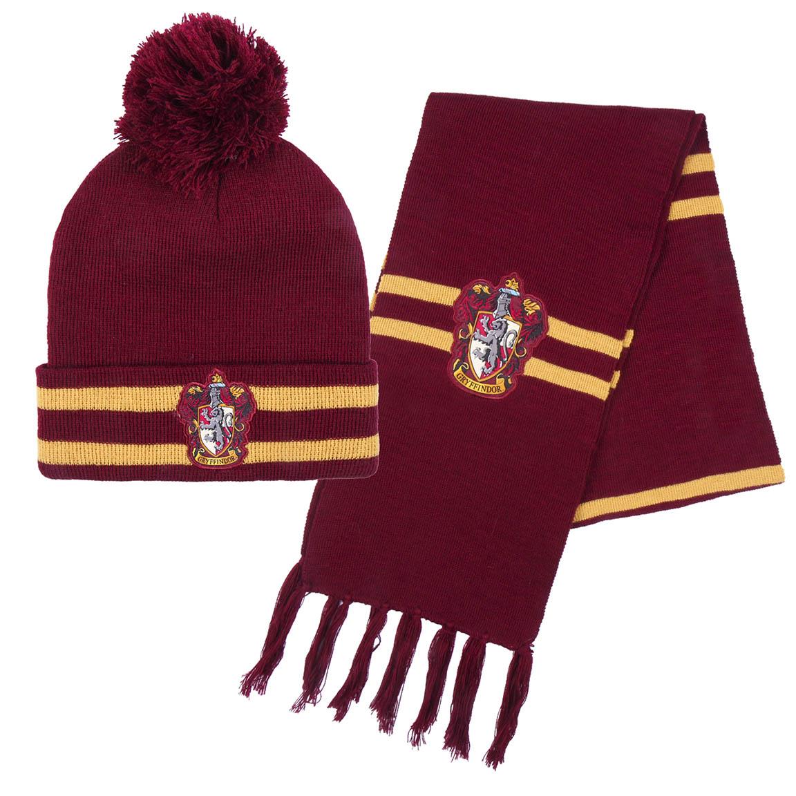 Harry Potter Kid size hat and scarf set Gryffindor