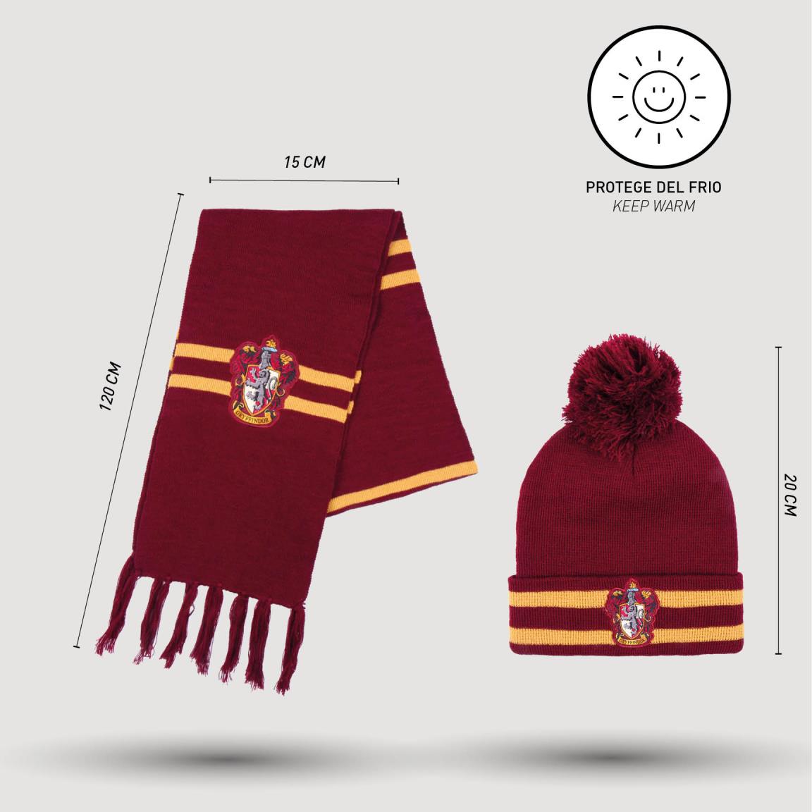 Harry Potter Kid size hat and scarf set Gryffindor