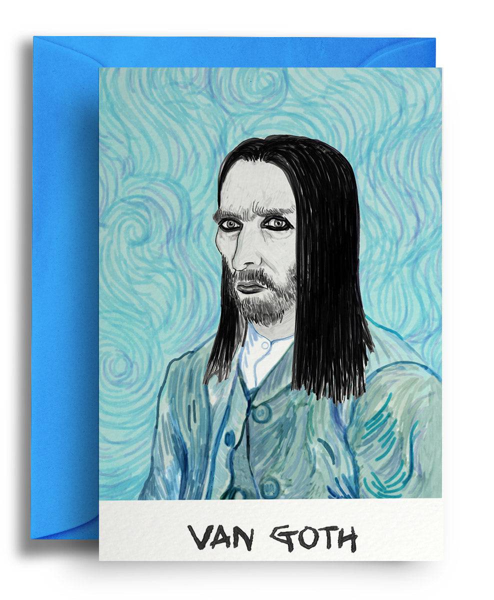 Van Goth Greeting Card - Olleke Wizarding Shop Amsterdam Brugge London