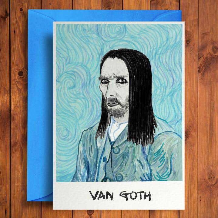 Van Goth Greeting Card - Olleke Wizarding Shop Amsterdam Brugge London