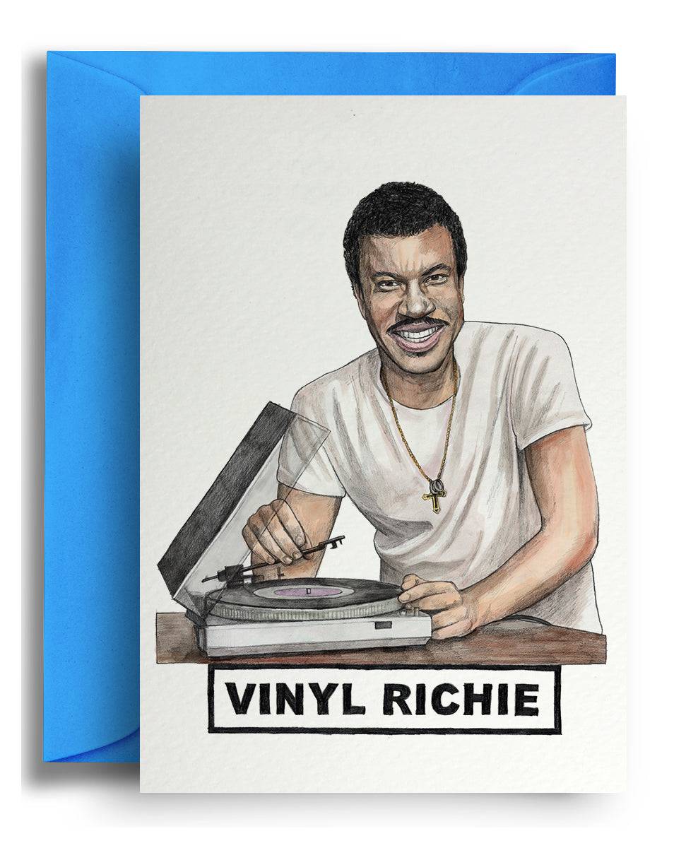 Vinyl Richie Greeting Card - Olleke Wizarding Shop Amsterdam Brugge London