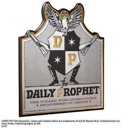 Daily Prophet Wall Plaque - Olleke Wizarding Shop Amsterdam Brugge London