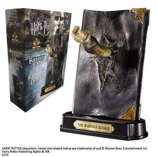 Basilisk Fang and Tom Riddle Diary Sculpture - Olleke Wizarding Shop Amsterdam Brugge London