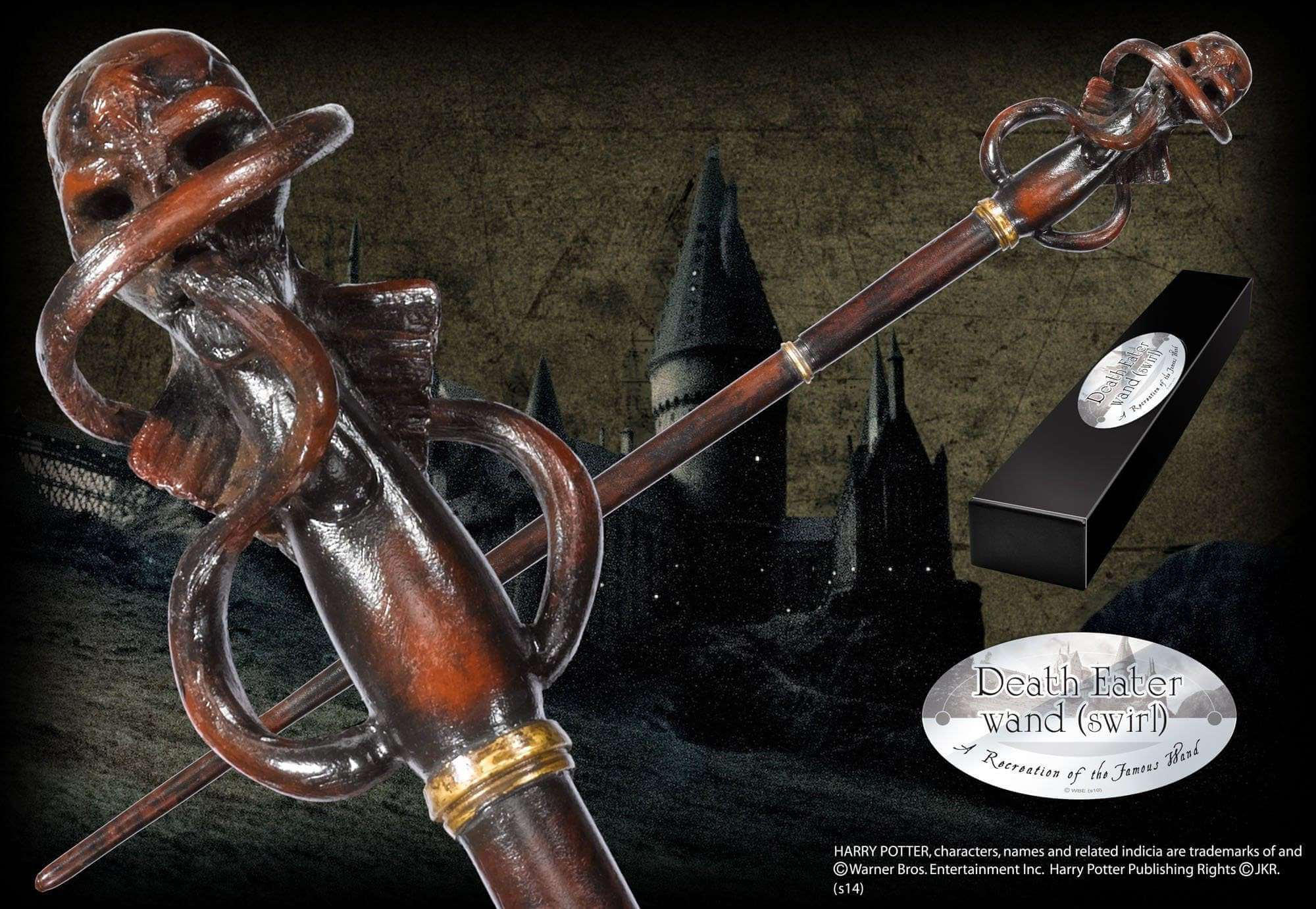 Death Eater Character Wand – Swirl - Olleke Wizarding Shop Amsterdam Brugge London