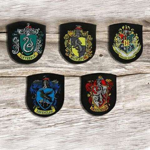 Hogwarts House Crest Patches small - Olleke Wizarding Shop Amsterdam Brugge London