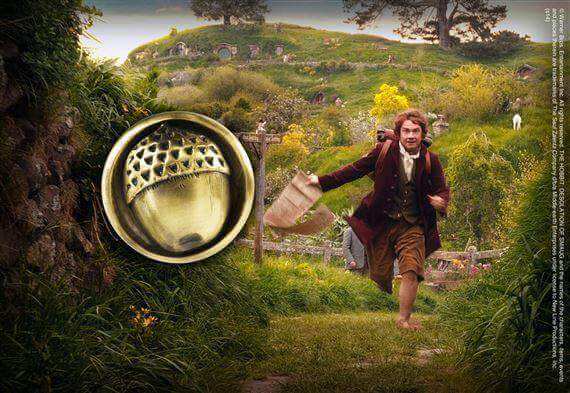 Bilbo Button Pin - Olleke Wizarding Shop Amsterdam Brugge London