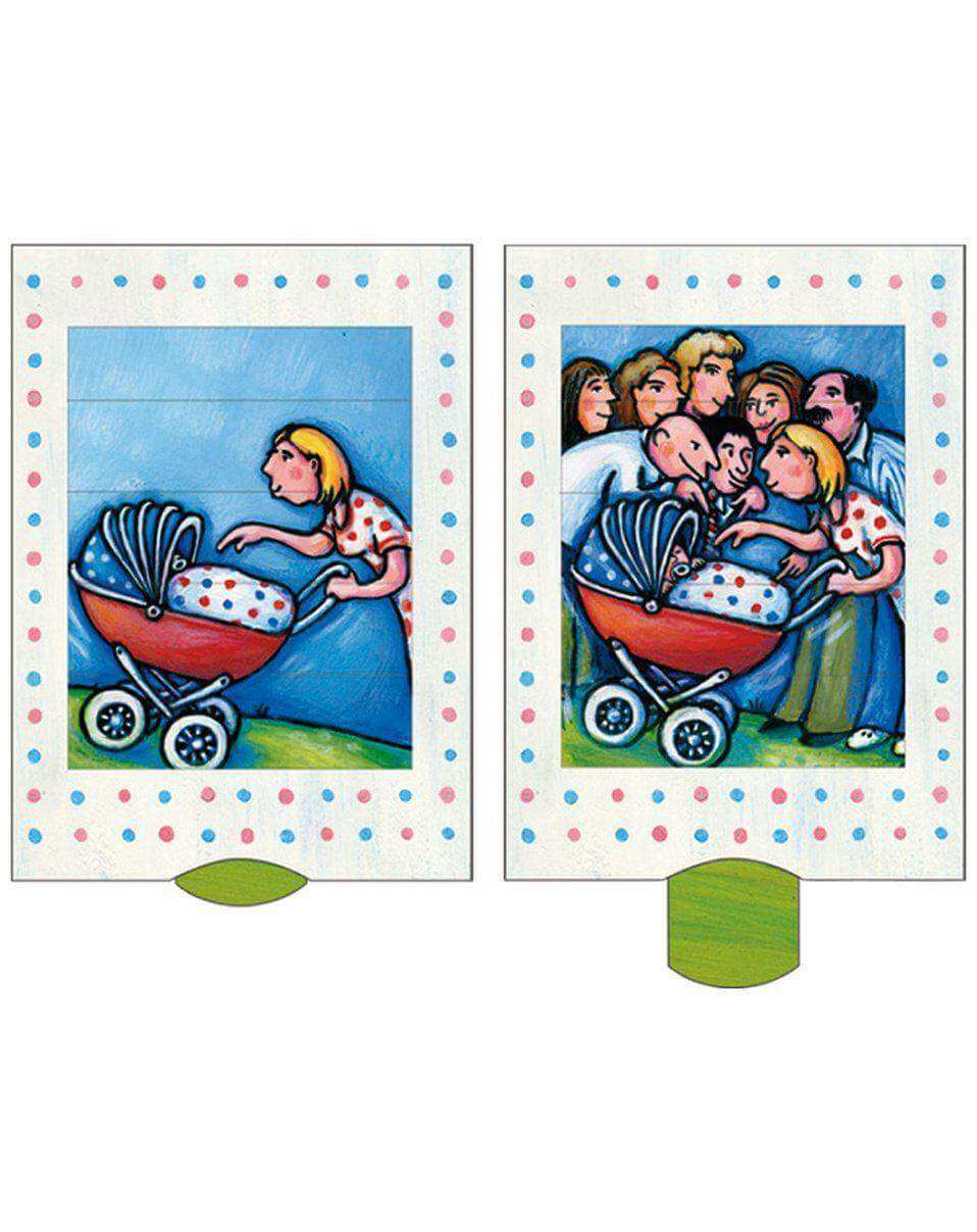 Babyshower slide card - Olleke Wizarding Shop Amsterdam Brugge London