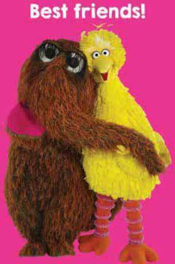 Best friends! Sesame street card - Olleke Wizarding Shop Amsterdam Brugge London