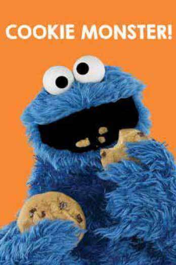 Cookie Monster! Sesame street card - Olleke Wizarding Shop Amsterdam Brugge London