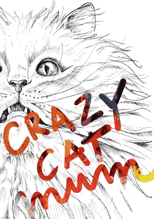 Crazy Cat Mum Greeting Card - Olleke Wizarding Shop Amsterdam Brugge London