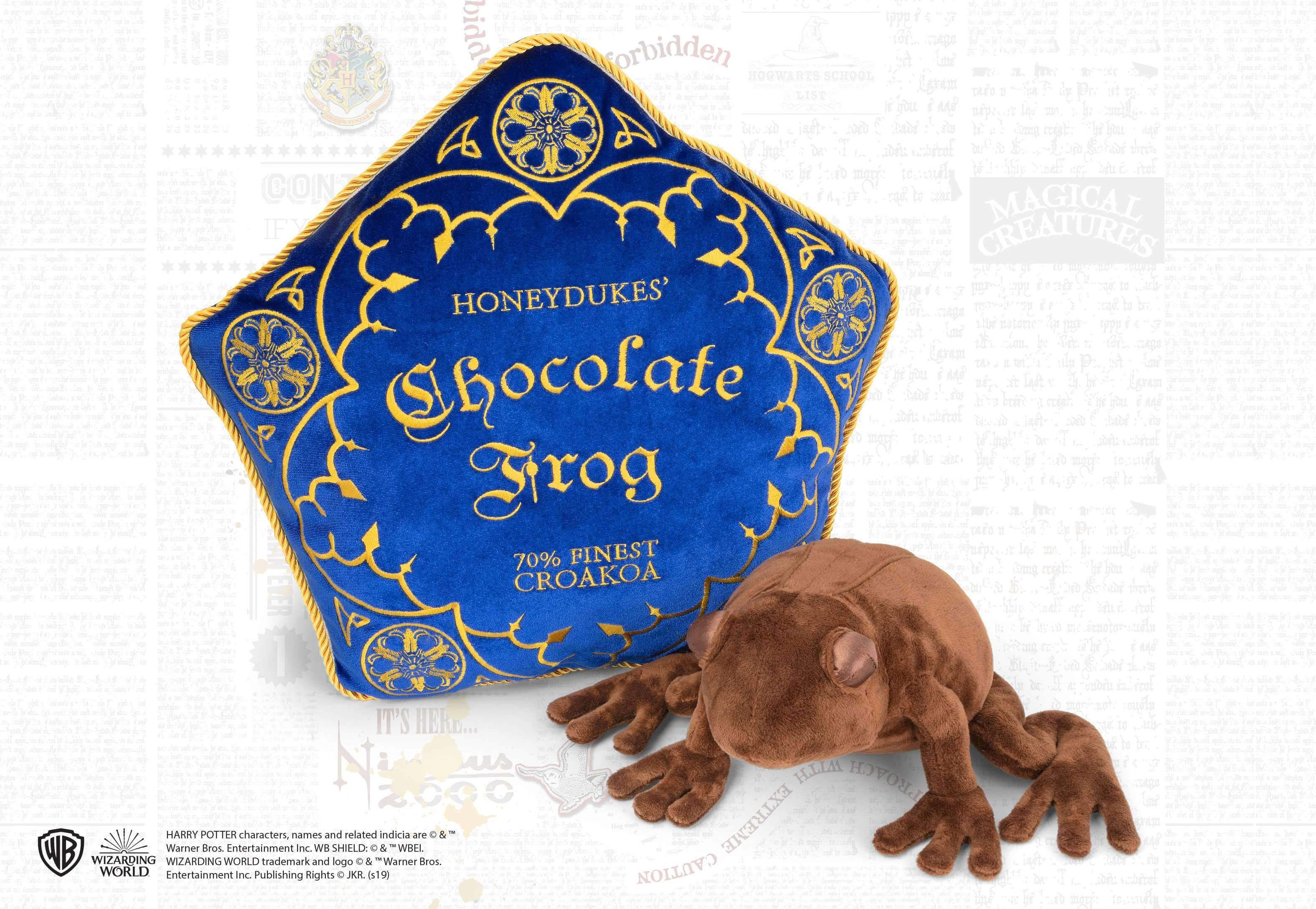 Chocolate Frog Plush & Pillow - Olleke Wizarding Shop Amsterdam Brugge London