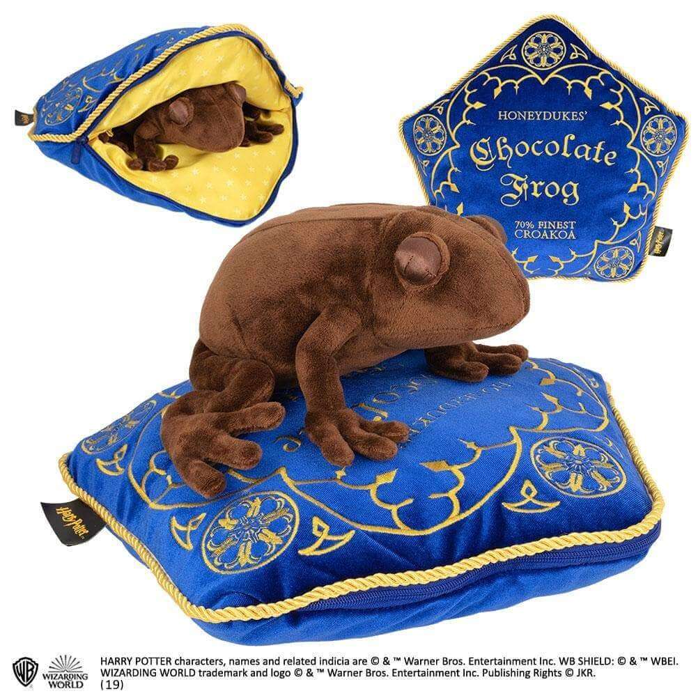 Chocolate Frog Plush & Pillow - Olleke Wizarding Shop Amsterdam Brugge London