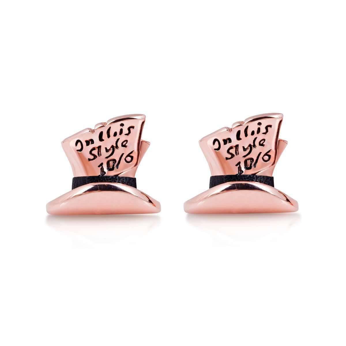 Disney Alice in Wonderland Mad Hatter Stud Earrings - Olleke Wizarding Shop Amsterdam Brugge London