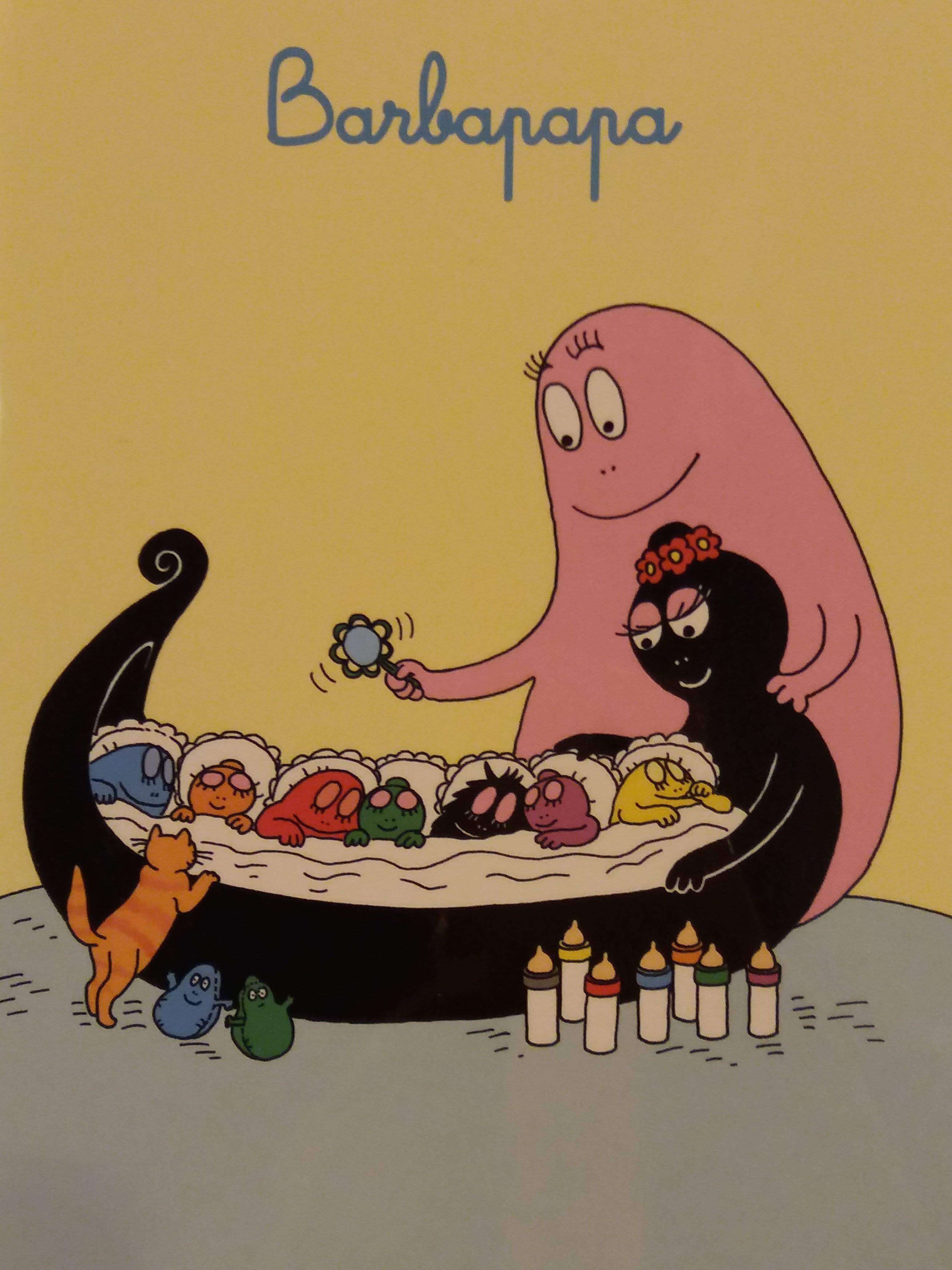 Barbapapa Blank Greeting Card - Olleke Wizarding Shop Amsterdam Brugge London