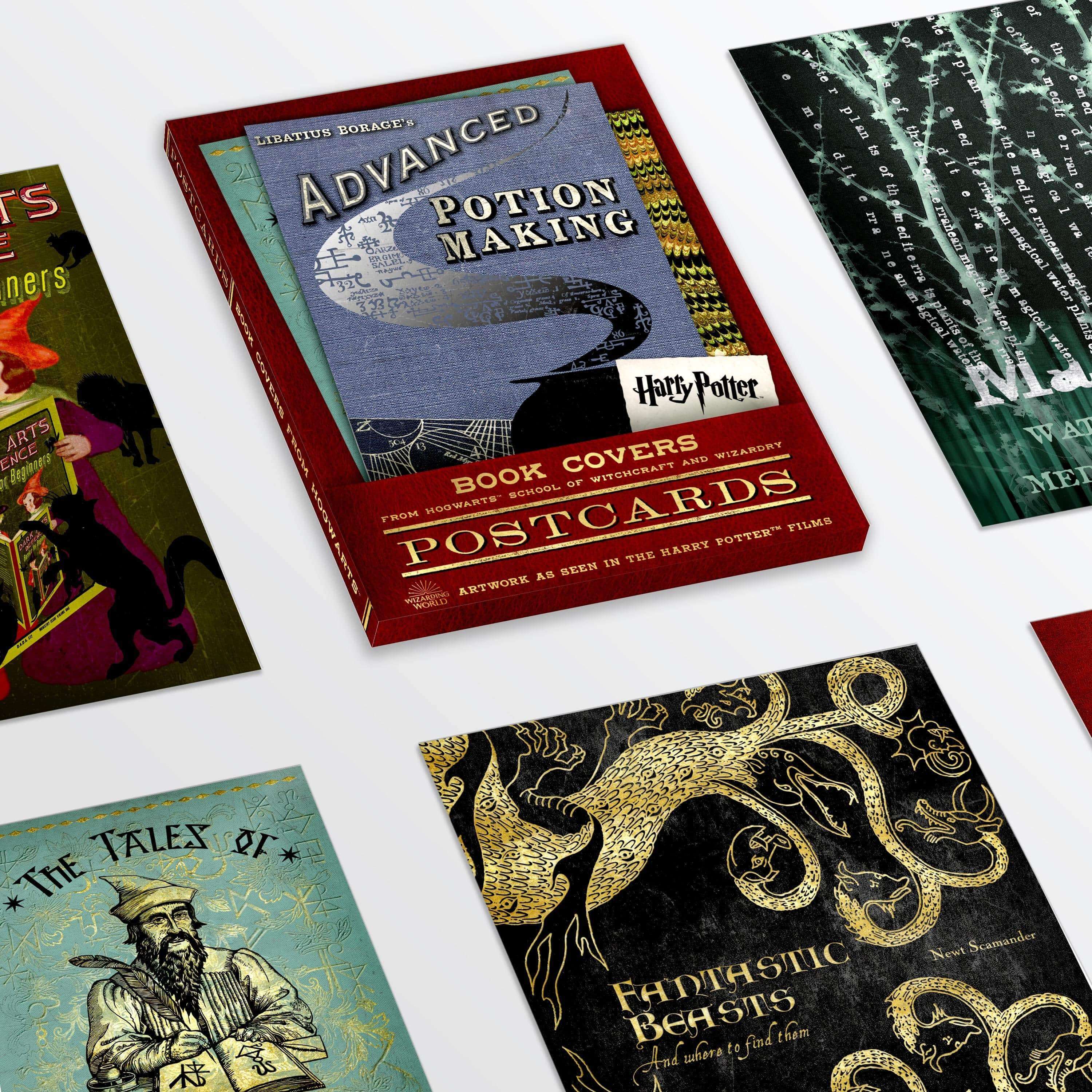 Book Covers from Hogwarts Postcards - Olleke Wizarding Shop Amsterdam Brugge London