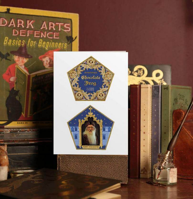 Chocolate Frog Lenticular Notecard - Olleke Wizarding Shop Amsterdam Brugge London