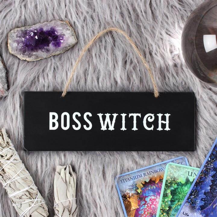 Boss Witch Sign - Olleke Wizarding Shop Amsterdam Brugge London