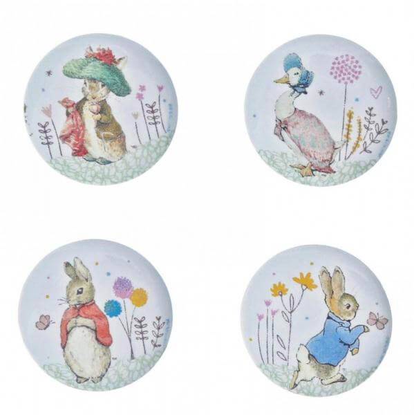 Beatrix Potter Characters Badge (Set of 4) - Olleke Wizarding Shop Amsterdam Brugge London