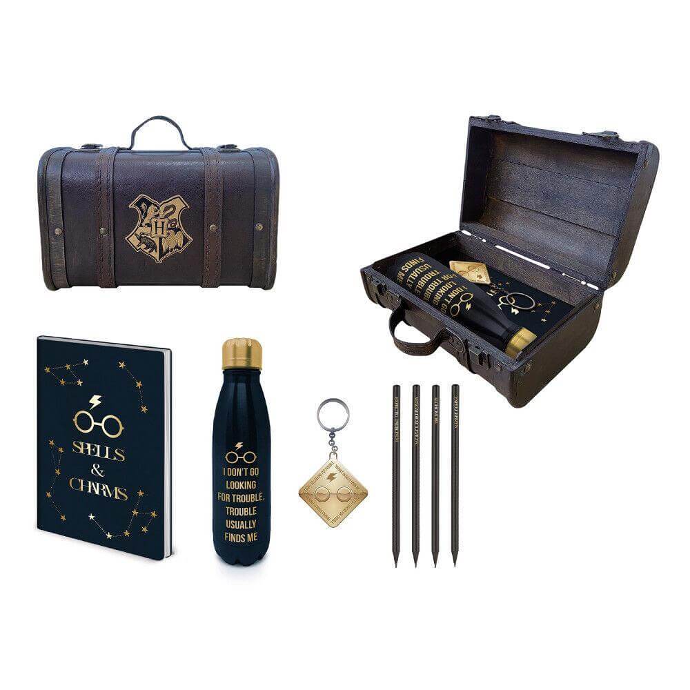 Harry Potter Trunk - Trouble Finds Me Gift Set - Olleke Wizarding Shop Amsterdam Brugge London