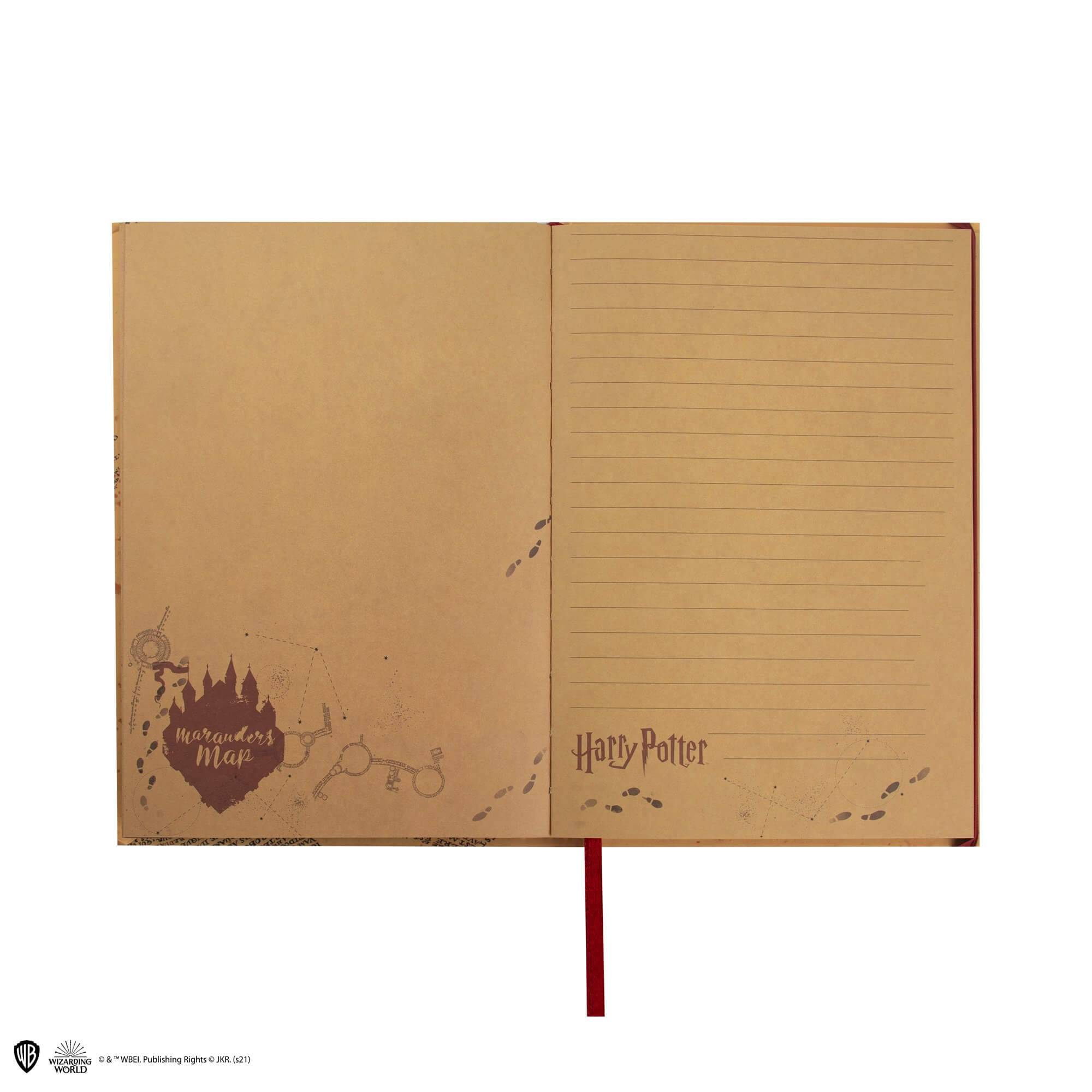 Harry Potter Marauder’s map notebook and small map included - Olleke Wizarding Shop Amsterdam Brugge London