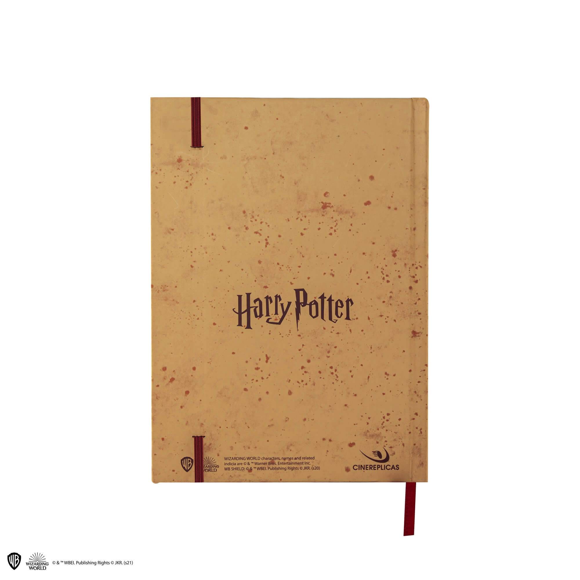 Harry Potter Marauder’s map notebook and small map included - Olleke Wizarding Shop Amsterdam Brugge London