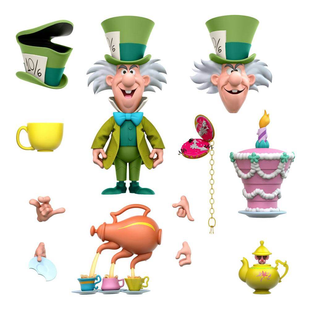 Alice in Wonderland Disney Ultimates Action Figure The Tea Time Mad Hatter - Olleke Wizarding Shop Amsterdam Brugge London