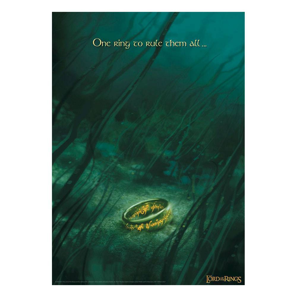 Lord of the Rings Art Print The Ring Limited Edition - Olleke Wizarding Shop Amsterdam Brugge London