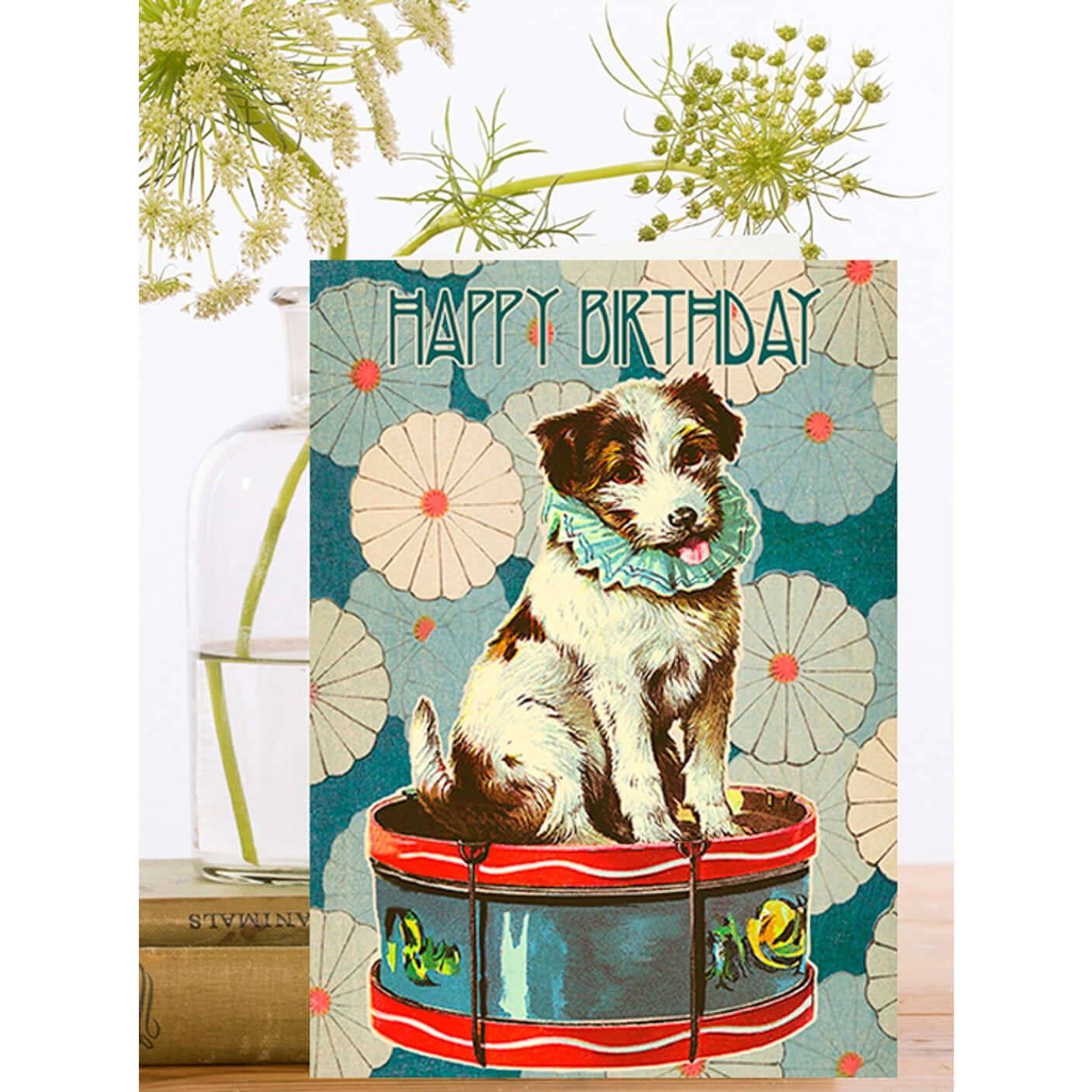 Birthday Card Dog - Olleke Wizarding Shop Amsterdam Brugge London