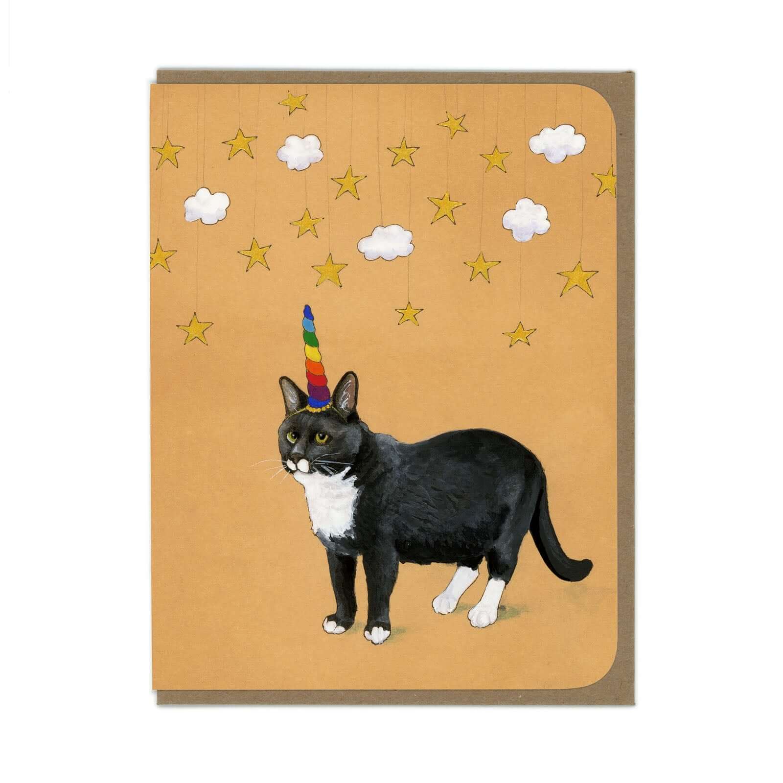 Cat Unicorn Greeting Card - Olleke Wizarding Shop Amsterdam Brugge London