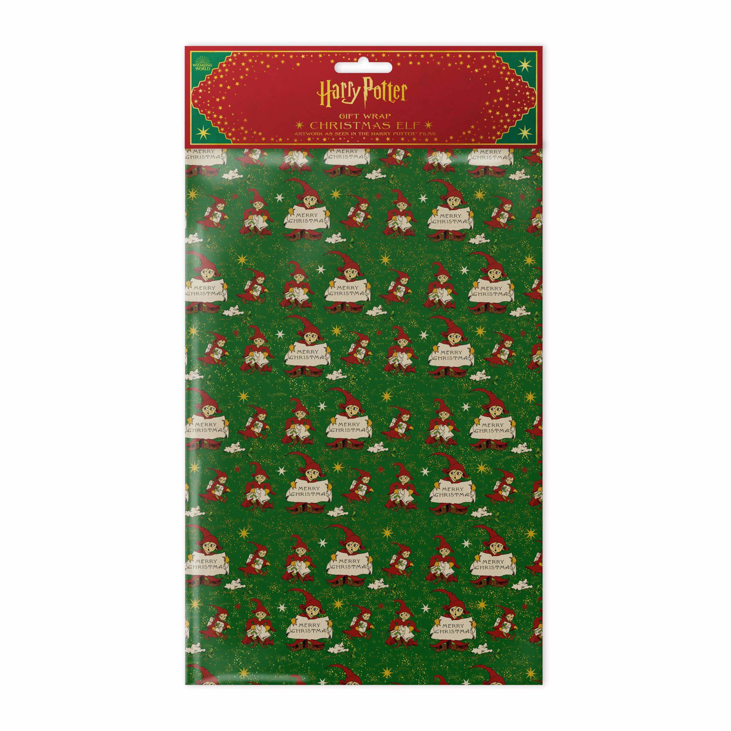 Christmas Elf Gift Wrap - Olleke Wizarding Shop Amsterdam Brugge London