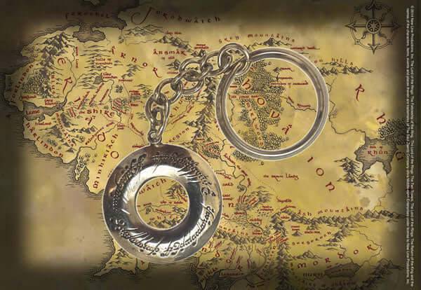 Elvish Script Keychain - Olleke Wizarding Shop Amsterdam Brugge London