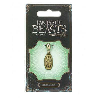 Fantastic Beasts Newt Scamander Slider Charm - Olleke Wizarding Shop Amsterdam Brugge London