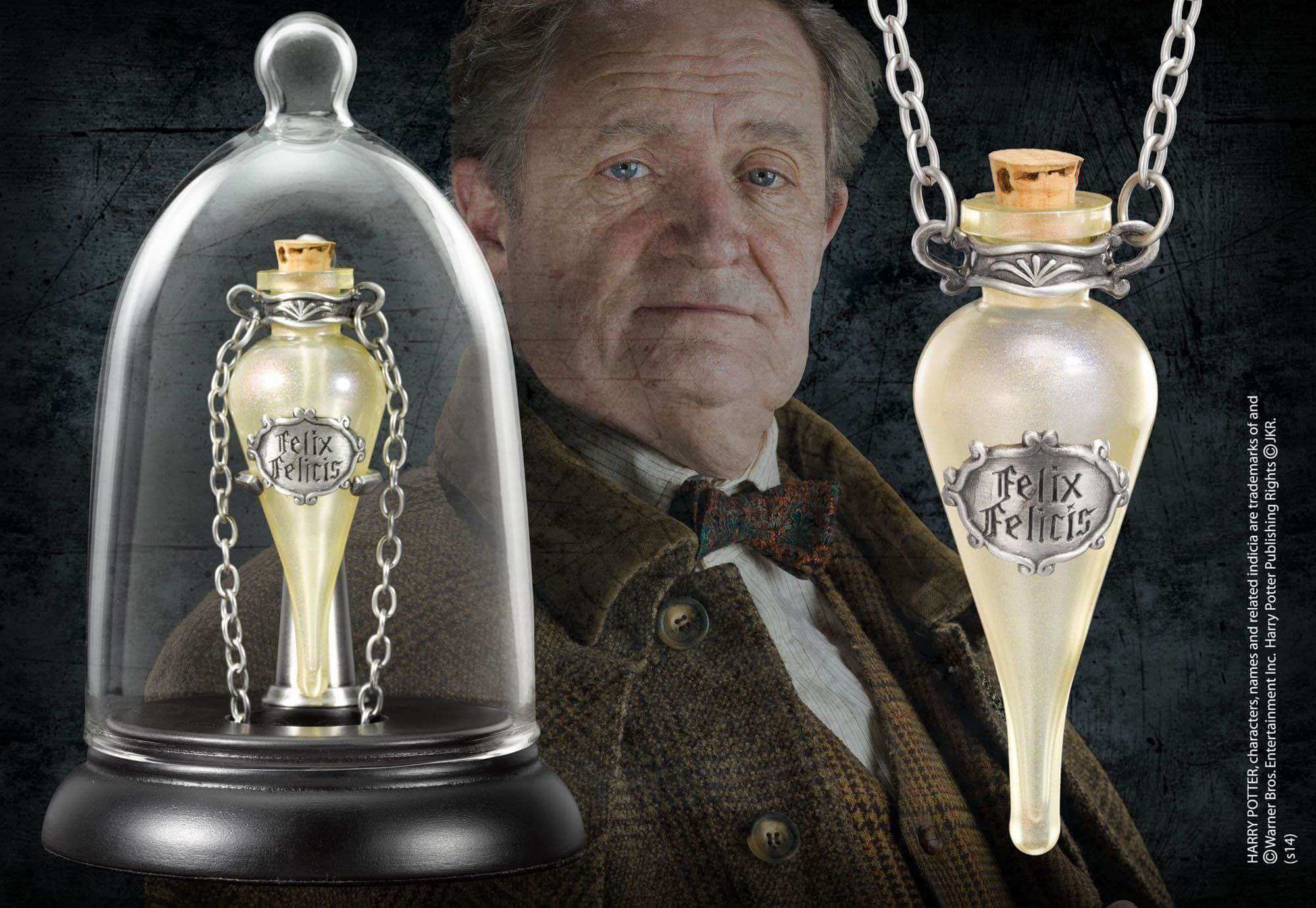 Felix Felicis Pendant and Display - Olleke Wizarding Shop Amsterdam Brugge London