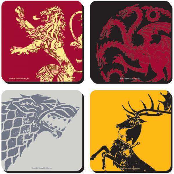 Game of Thrones Coasters - Olleke Wizarding Shop Amsterdam Brugge London