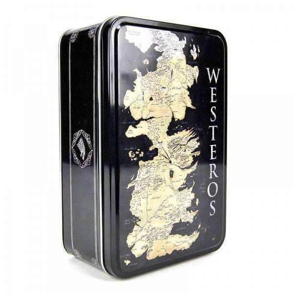 Game of Thrones Tin Lunch Box - Map - Olleke Wizarding Shop Amsterdam Brugge London