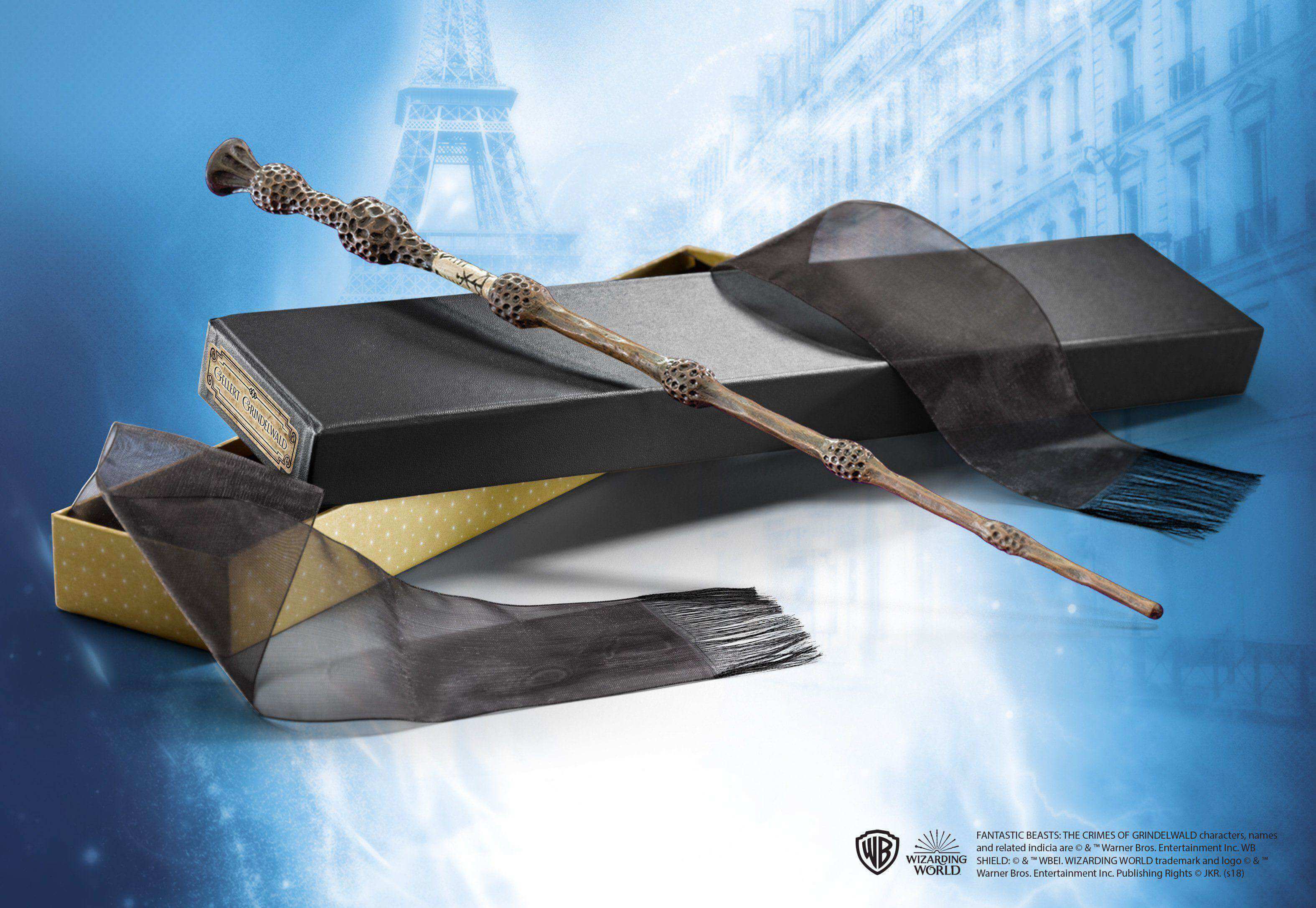 Gellert Grindelwald’s Wand in Collector’s Box - Olleke Wizarding Shop Amsterdam Brugge London