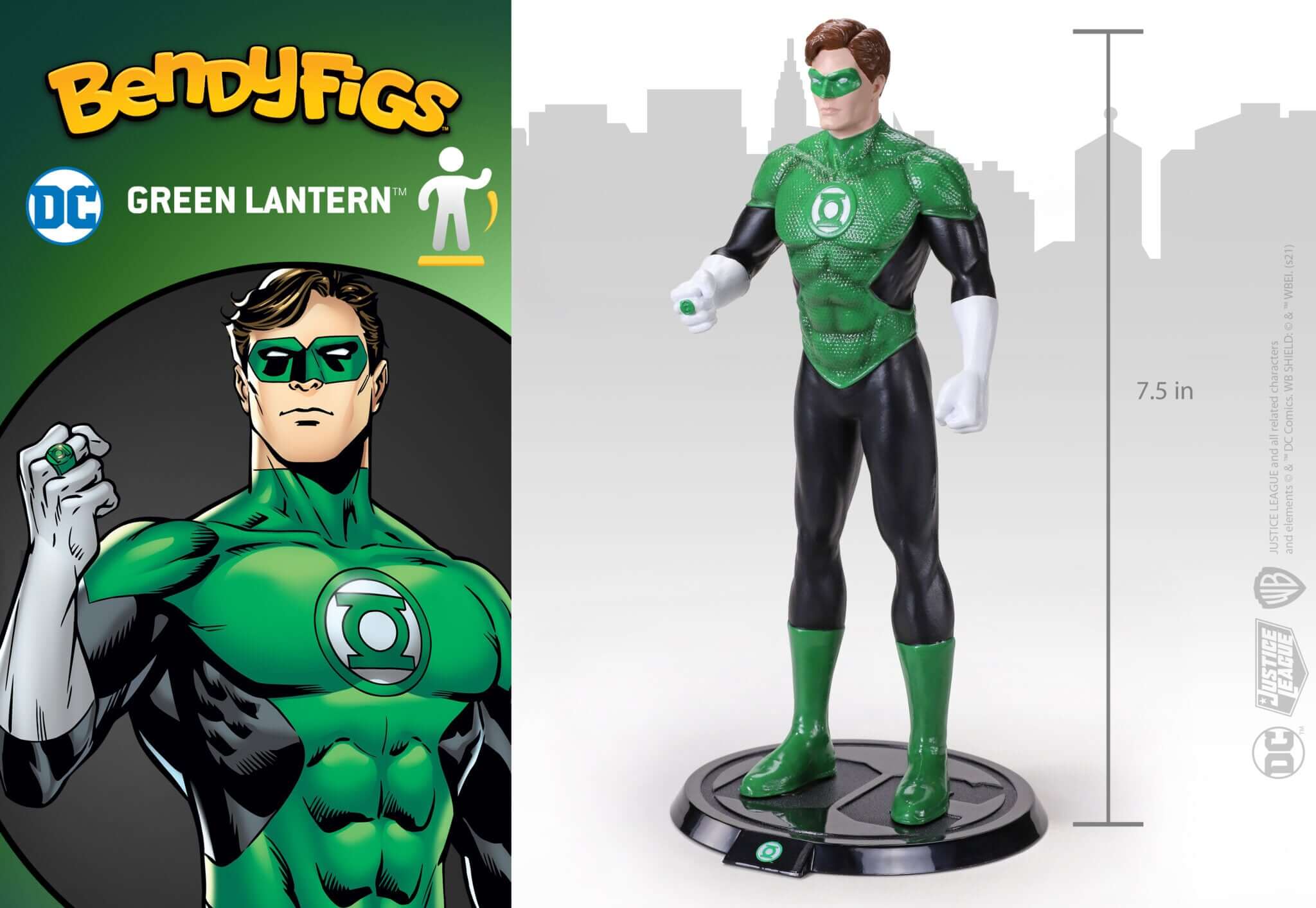 Green Lantern Bendable Figure - Olleke Wizarding Shop Amsterdam Brugge London