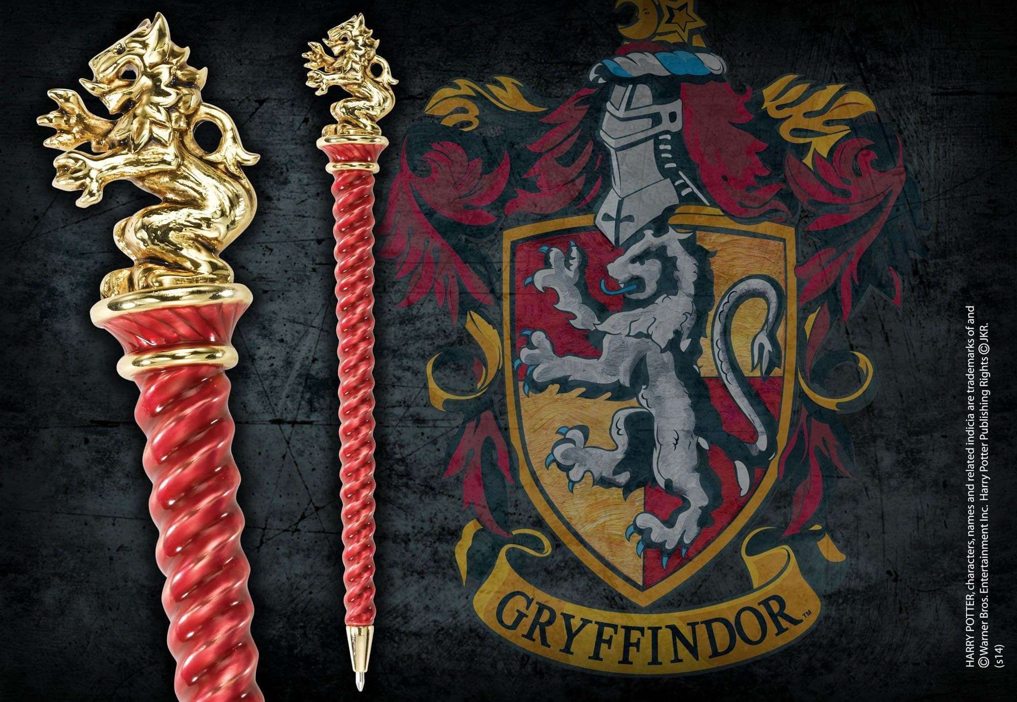 Gryffindor Pen Gold Plated - Olleke Wizarding Shop Amsterdam Brugge London