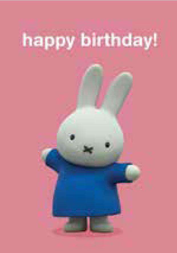 Happy Birthday! Miffy Greeting Card - Olleke Wizarding Shop Amsterdam Brugge London