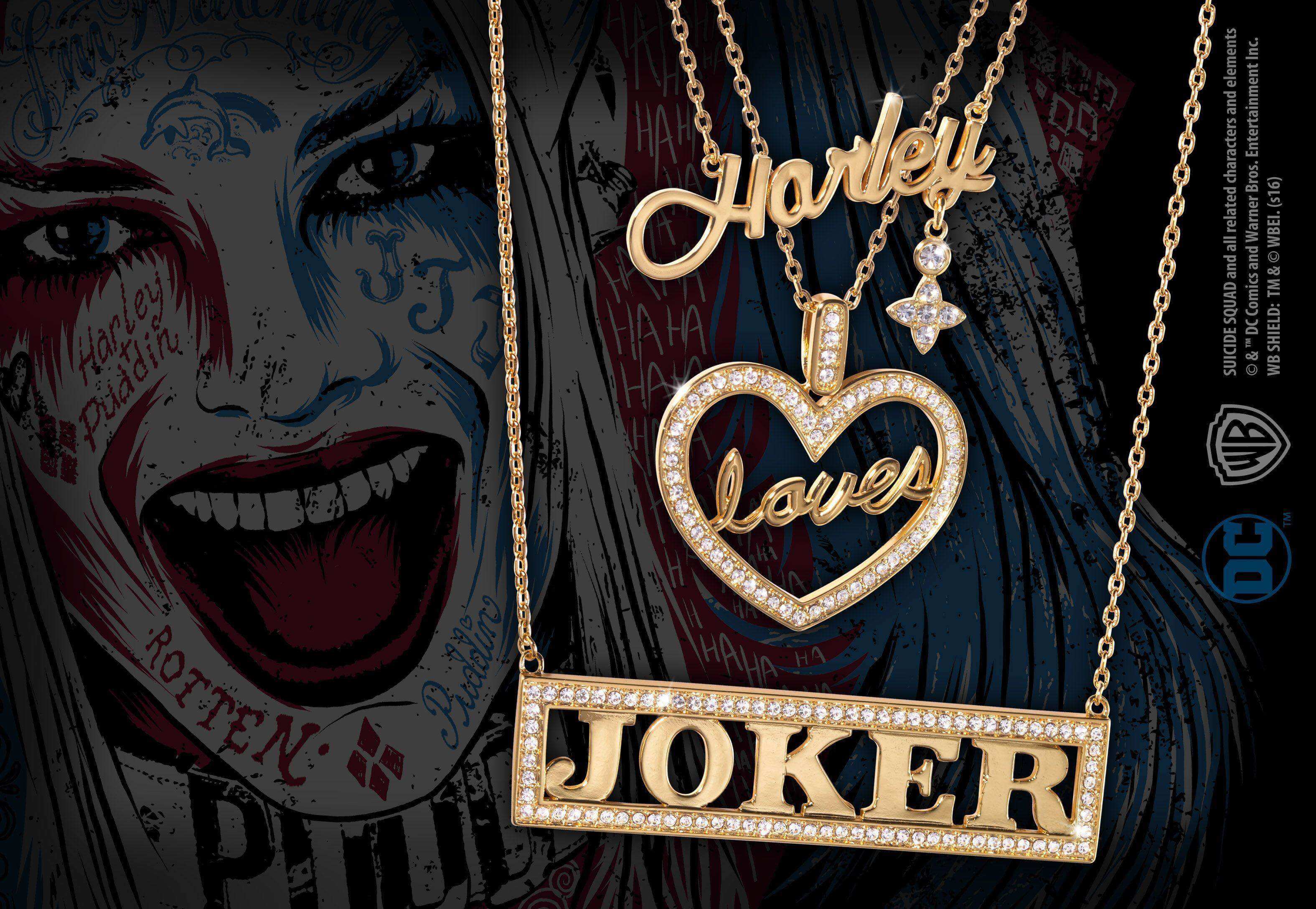 Harley Loves Joker Necklace Set - Olleke Wizarding Shop Amsterdam Brugge London