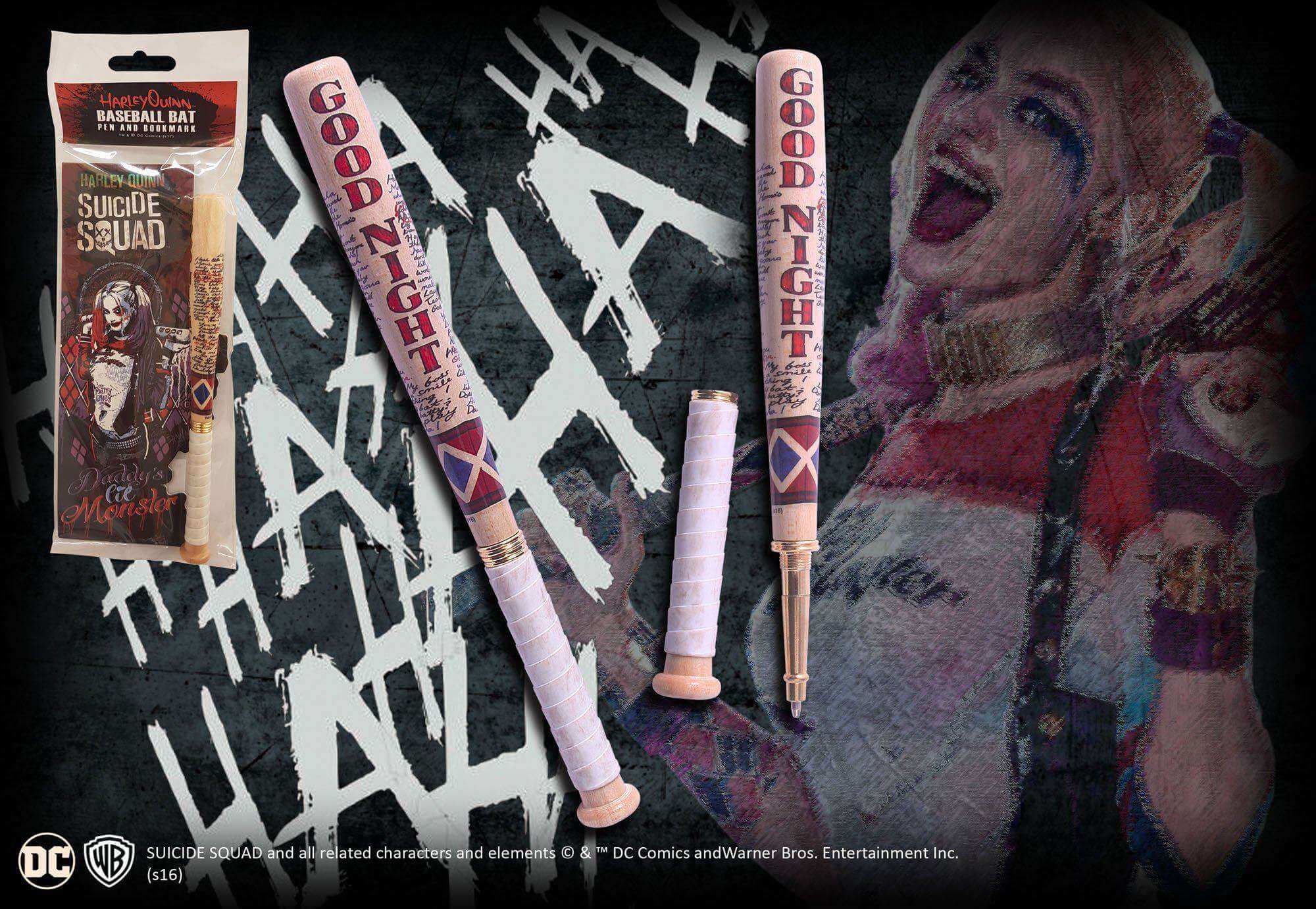 Harley Quinn Baseball Bat Pen - Olleke Wizarding Shop Amsterdam Brugge London